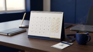 Calendário com dois dias de folga em destaque: fim da escala 6x1 e nova escala 5x2